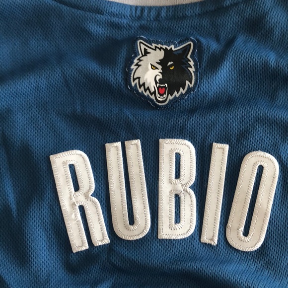 Men’s Minnesota Timberwolves Rubio Jersey - Picture 7 of 7